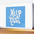 Keep Your Cool in Blue Wall Mural Gallery Image 2