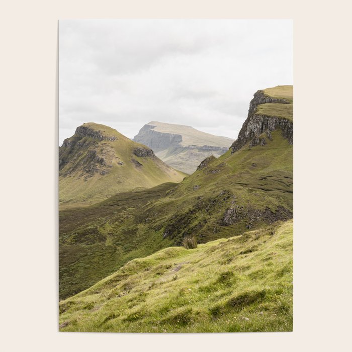 Quiraing Landscape | Nature Travel Photography Art Print | Isle of Skye in Scotland Poster Gallery Image 1