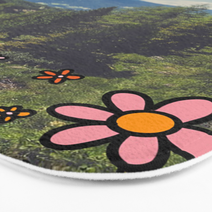 Rainbow Mountain Landscape Bath Mat Gallery Image 3