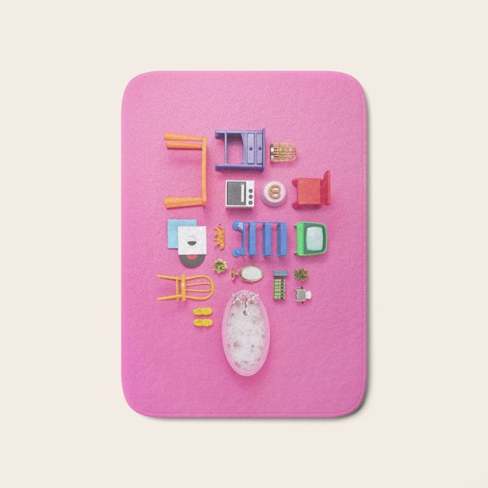 Dollhouse inventory / pink Bath Mat Gallery Image 1