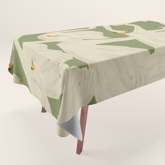Flight of Swans Tablecloth Gallery Image 1