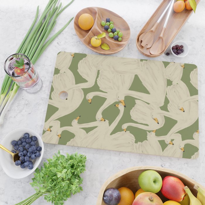 Flight of Swans Cutting Board Gallery Image 2