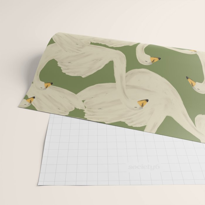Flight of Swans Wrapping Paper Gallery Image 2