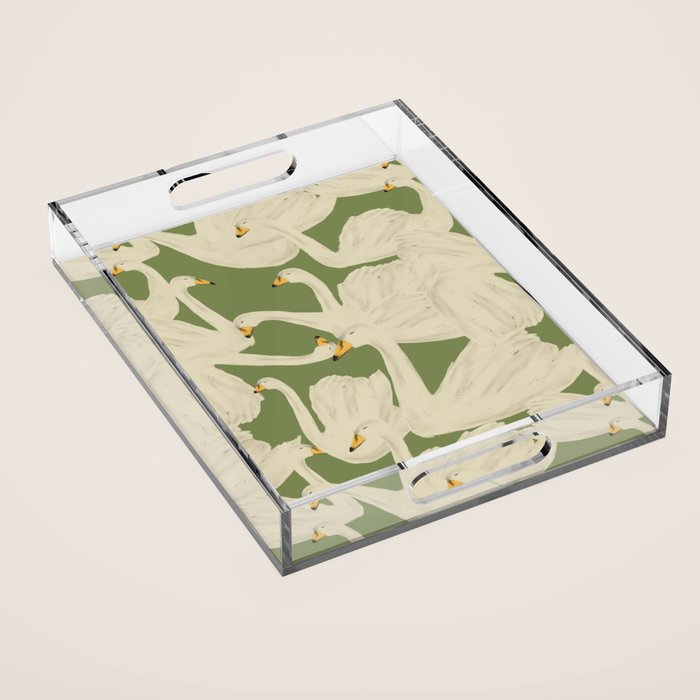 Flight of Swans Acrylic Tray Gallery Image 1