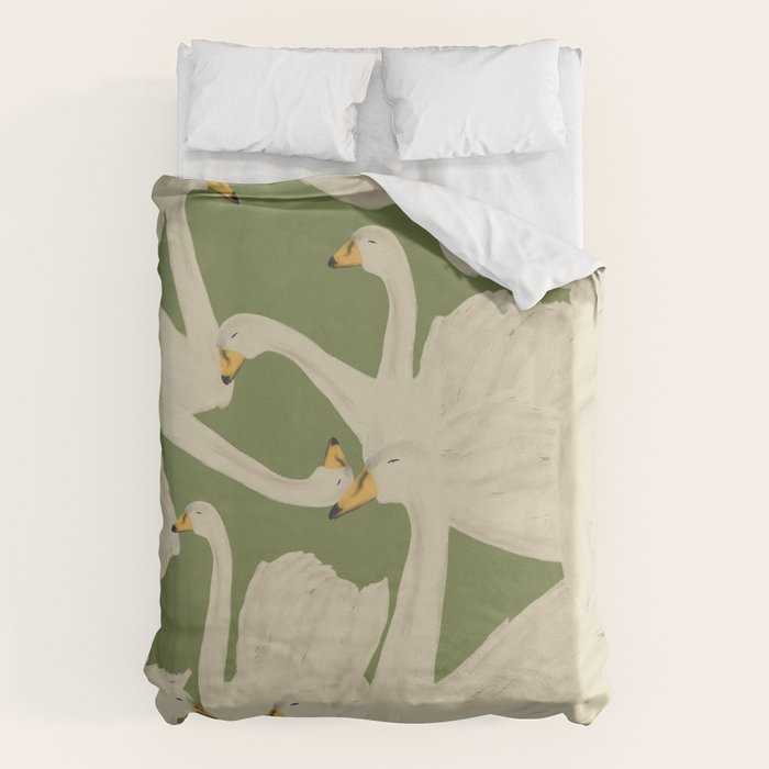Flight of Swans Duvet Cover Gallery Image 1