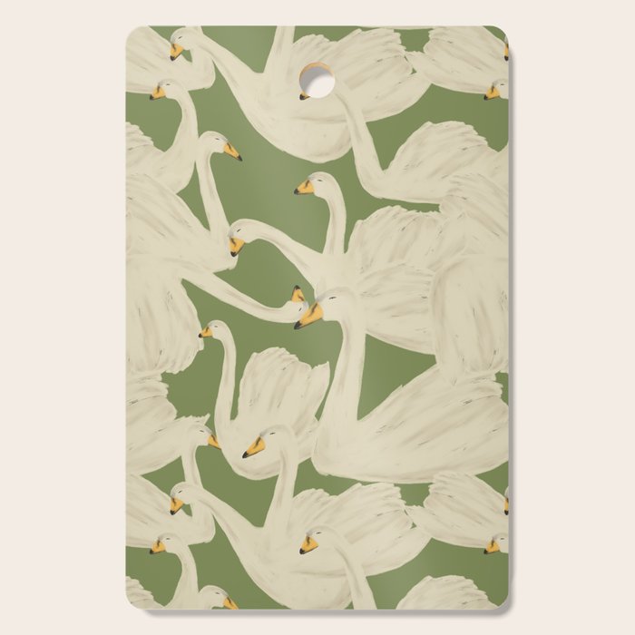 Flight of Swans Cutting Board Gallery Image 1