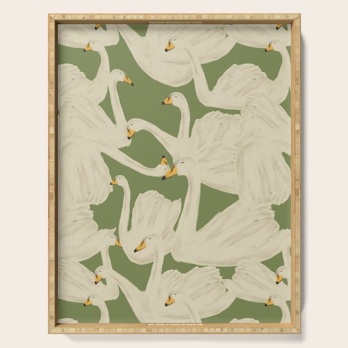 Flight of Swans Serving Tray Gallery Image 1