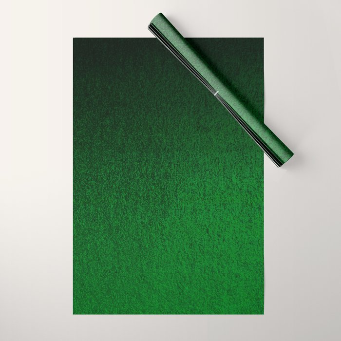 Emerald Green Ombre Design Wrapping Paper Gallery Image 1