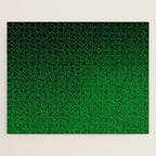 Emerald Green Ombre Design Jigsaw Puzzle Gallery Image 1