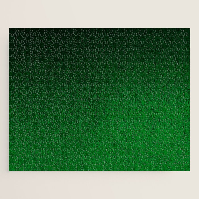 Emerald Green Ombre Design Jigsaw Puzzle Gallery Image 1