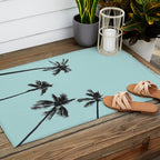 Palm trees 5 Outdoor Rug Gallery Image 2