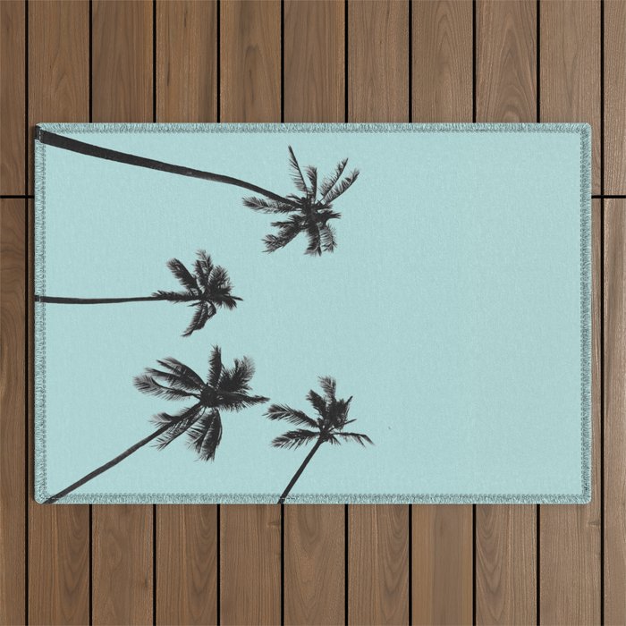 Palm trees 5 Outdoor Rug Gallery Image 1