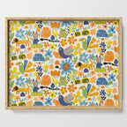 Playful Meadow Cute Animals with Motivational Affirmations - Great Outdoors Serving Tray Gallery Image 1