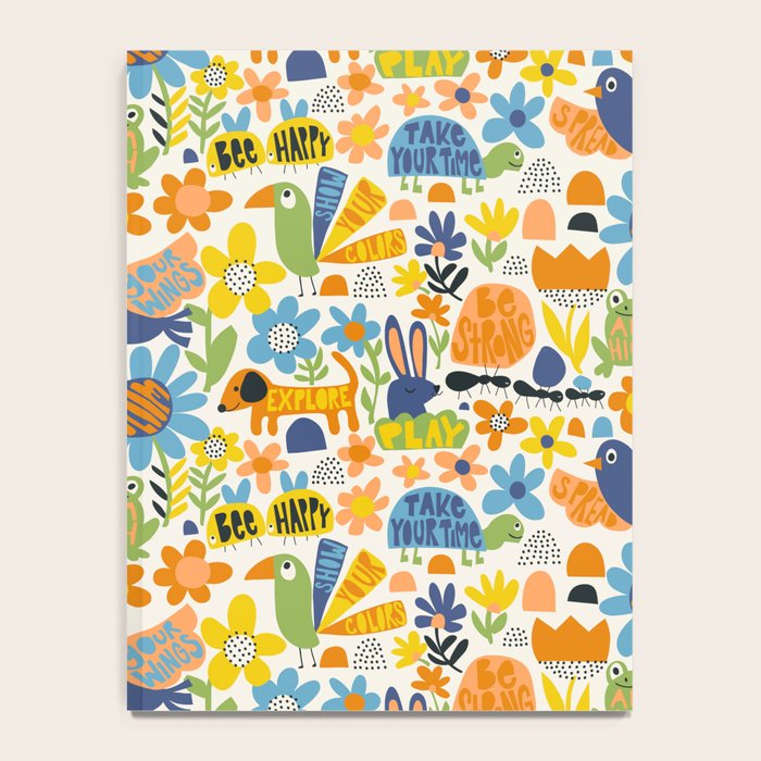 Playful Meadow Cute Animals with Motivational Affirmations - Great Outdoors Notebook Gallery Image 4