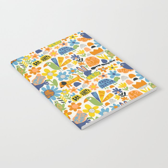 Playful Meadow Cute Animals with Motivational Affirmations - Great Outdoors Notebook Gallery Image 1