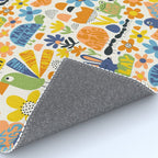 Playful Meadow Cute Animals with Motivational Affirmations - Great Outdoors Rug Gallery Image 4