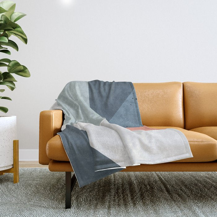 Modern Geometric 12 Throw Blanket Gallery Image 1