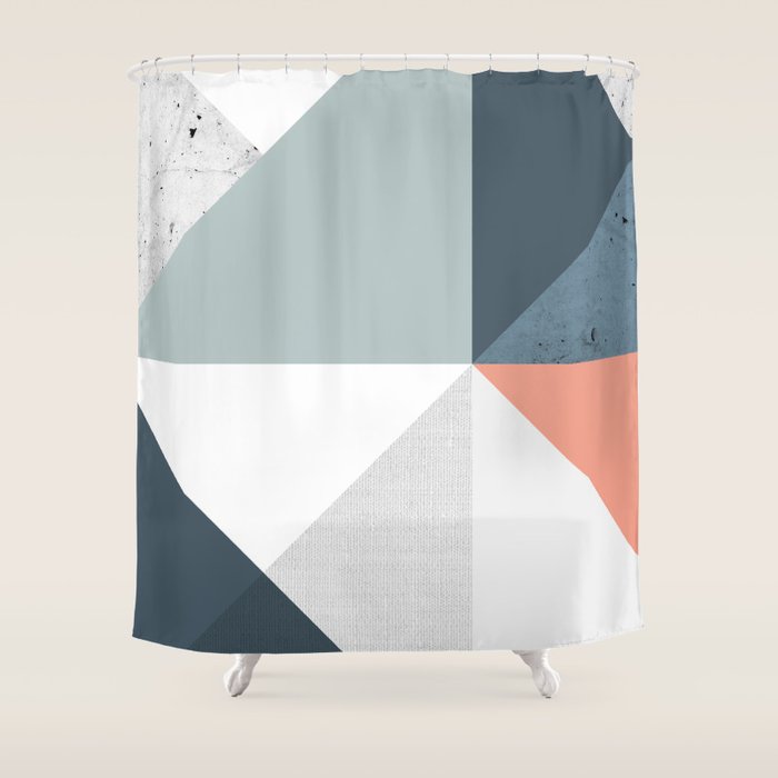 Modern Geometric 12 Shower Curtain Gallery Image 1