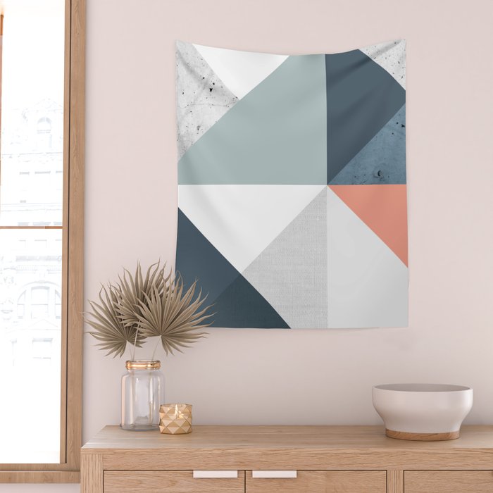 Modern Geometric 12 Wall Tapestry Gallery Image 2