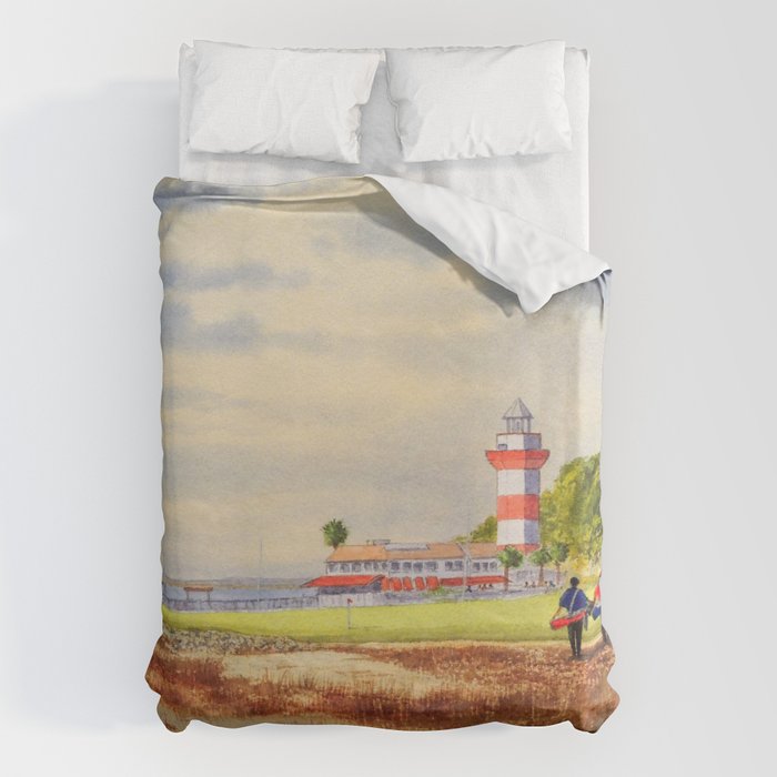 Harbor Town Golf Course SC Duvet Cover Gallery Image 6