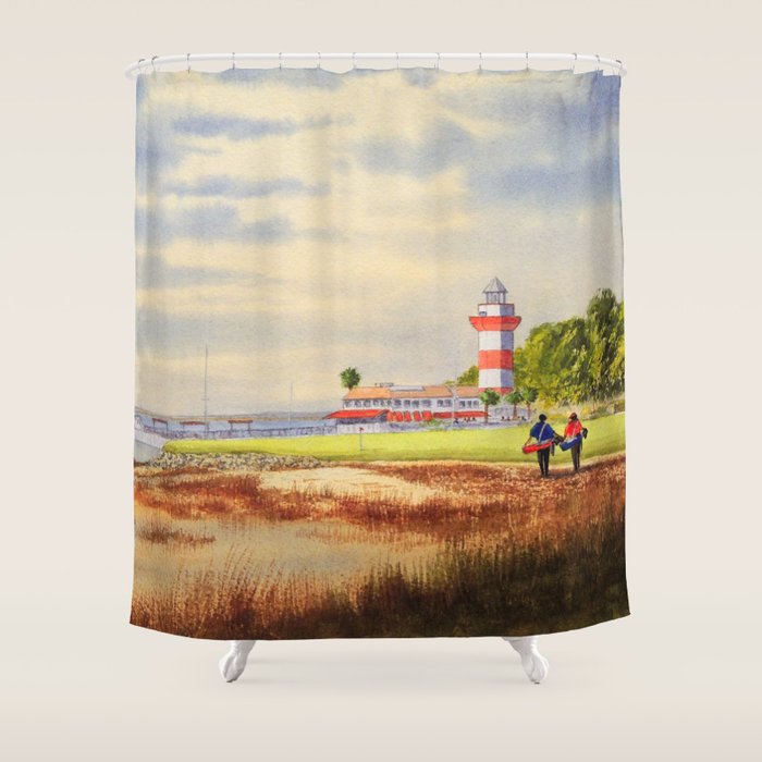 Harbor Town Golf Course SC Shower Curtain Gallery Image 1