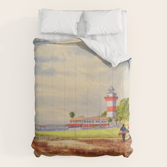 Harbor Town Golf Course SC Comforter Gallery Image 1