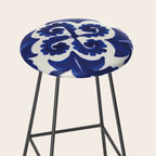 Talavera mexican tile traditional blue ceramic mosaic Stool Gallery Image 2