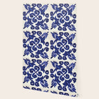 Talavera mexican tile traditional blue ceramic mosaic Wallpaper Gallery Image 2
