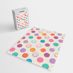 Retro Rainbow Smiling Faces Pattern Jigsaw Puzzle Gallery Image 2