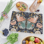 William Morris Butterfly - Midnight Garden Cutting Board Gallery Image 2