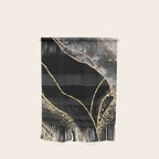 Black Night Glamour Marble Landscape Wall Hanging Gallery Image 1