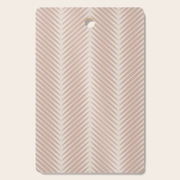 Palm Leaf Pattern - Neutral Beige Cutting Board Gallery Image 1