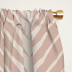 Palm Leaf Pattern - Neutral Beige Window Curtain Gallery Image 2