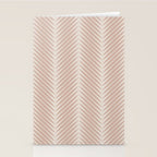 Palm Leaf Pattern - Neutral Beige Stationery Card Gallery Image 2