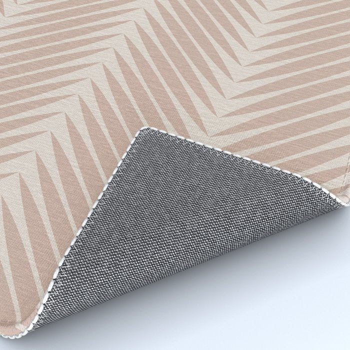 Palm Leaf Pattern - Neutral Beige Rug Gallery Image 4