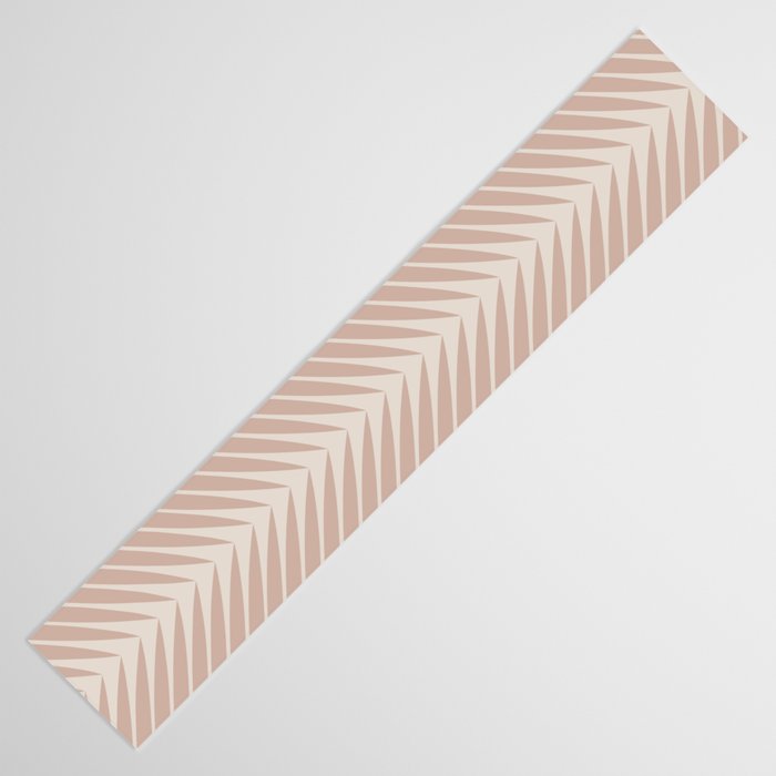 Palm Leaf Pattern - Neutral Beige Table Runner Gallery Image 3