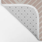 Palm Leaf Pattern - Neutral Beige Bath Mat Gallery Image 2