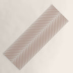 Palm Leaf Pattern - Neutral Beige Yoga Mat Gallery Image 1