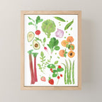 Spring Fruits & Vegetables Mini Art Print Gallery Image 1