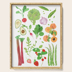 Spring Fruits & Vegetables Serving Tray Gallery Image 1