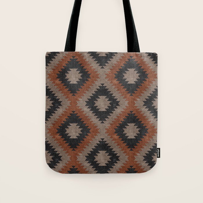 aztec neutrals - inkwell & taupe Tote Bag Gallery Image 1