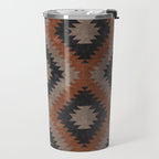 aztec neutrals - inkwell & taupe Travel Mug Gallery Image 2