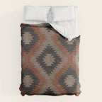 aztec neutrals - inkwell & taupe Duvet Cover Gallery Image 6