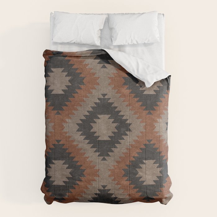 aztec neutrals - inkwell & taupe Comforter Gallery Image 6