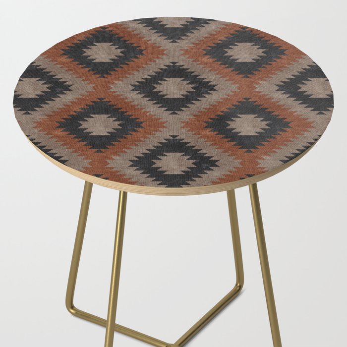 aztec neutrals - inkwell & taupe Side Table Gallery Image 2