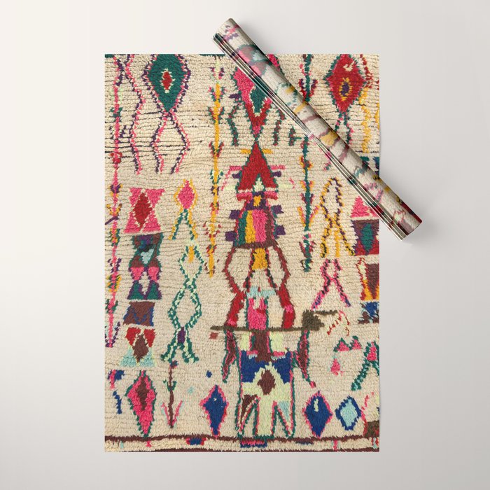 Moroccan Carpet Artwork Wrapping Paper Gallery Image 1