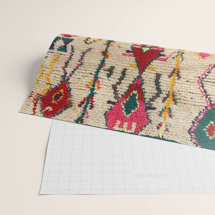 Moroccan Carpet Artwork Wrapping Paper Gallery Image 2