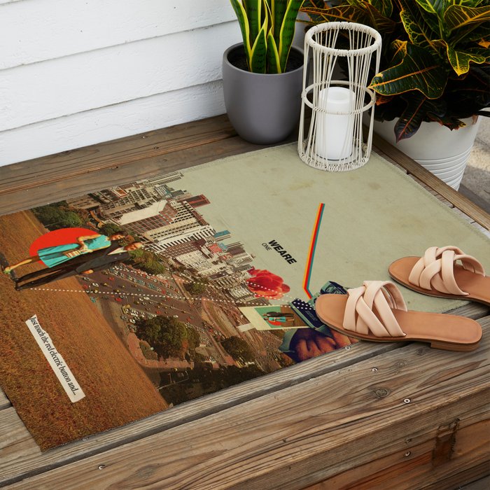 We Are One Outdoor Rug Gallery Image 2