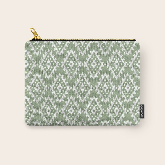 Coastl Ikat | Pistachio Carry All Pouch Gallery Image 1