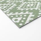 Coastl Ikat | Pistachio Welcome Mat Gallery Image 2
